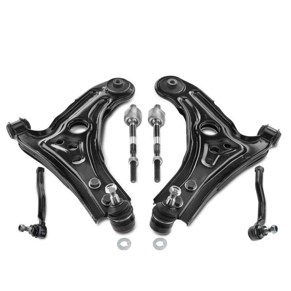 A Set of 6 Control Arm and Tie Rod End Kit Front Side A-Premium APCA1636