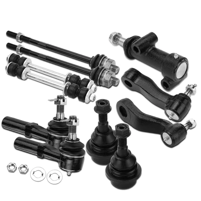 11 Pcs Stabilizer Bar End Link & Tie Rod End