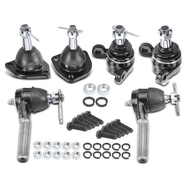 1963-1964 Chevrolet Impala A Set of 6 Ball Joint and Tie Rod End Kit Front Side A-Premium APCA1637
