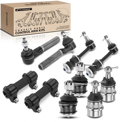10 Pcs Stabilizer Bar Link & Tie Rod End & Ball Joint