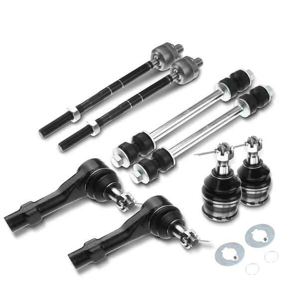 A Set of 8 Ball Joint Sway Bar Link and Tie Rod End Kit Front Side A-Premium APCA1679