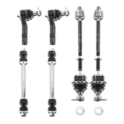 2002-2004 Mazda B4000 A Set of 8 Ball Joint Sway Bar Link and Tie Rod End Kit Front Side A-Premium APCA1680