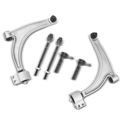 6 Pcs Front Control Arm with Ball Joint Tie Rod End