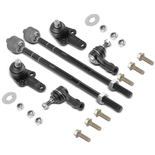 A Set of 6 Ball Joint and Tie Rod End Kit Front, Inner & Outer A-Premium APCA1744