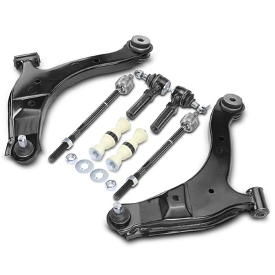 8 Pcs Control Arm & Ball Joint Assembly Sway Bar Link