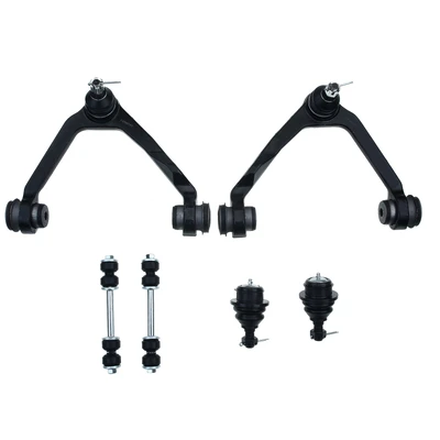 1997-2002 Ford Expedition A Set of 6 Control Arm Ball Joint and Sway Bar Link Kit Front Side A-Premium APCA1841