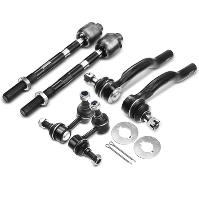 6 Pcs Rear Stabilizer Bar End Link Tie Rod End
