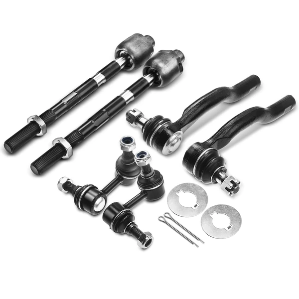 A Set of 6 Sway Bar Link and Tie Rod End Kit Rear Side A-Premium APCA1860