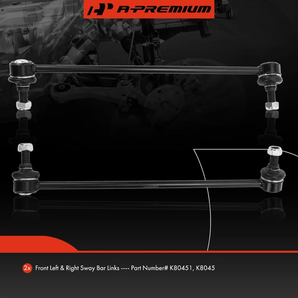 Sway Bar Link, Front Side, A-Premium APCA4862