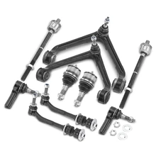 2004-2006 Dodge Durango A Set of 10 Control Arm Ball Joint Sway Bar Link Tie Rod End Kit Front Inner & Outer A-Premium APCA1922