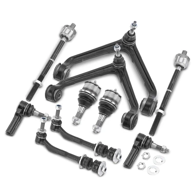 10 Pcs Control Arm & Ball Joint & Sway Bar Link & Tie Rod End