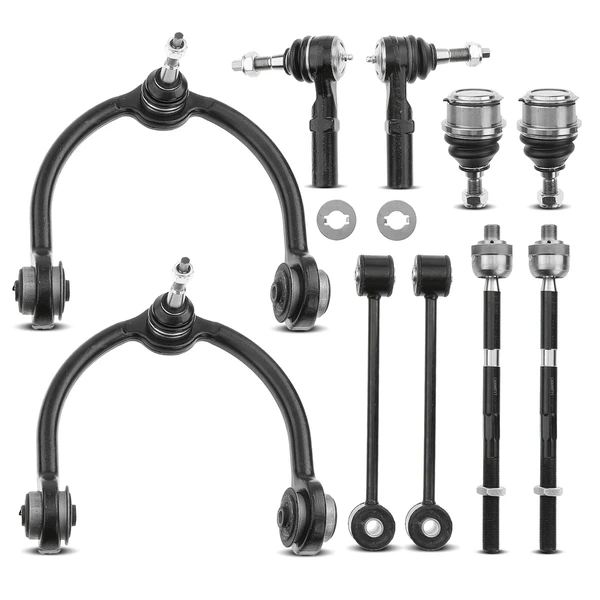 A Set of 10 Control Arm Ball Joint Sway Bar Link Tie Rod End Kit Front Side A-Premium APCA1917
