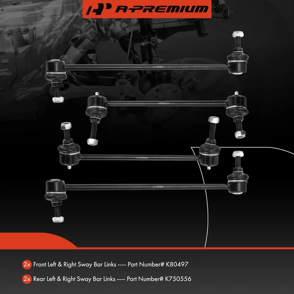Sway Bar Link, Front & Rear, A-Premium APCA1977