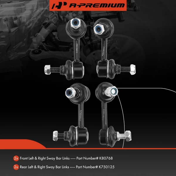 Sway Bar Link, Front & Rear, A-Premium APCA2034