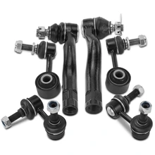 6 Pcs Stabilizer Bar Link & Tie Rod End