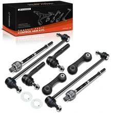 2006-2009 Saab 9-3 A Set of 8 Sway Bar Link and Tie Rod End Kit Front & Rear A-Premium APCA2039