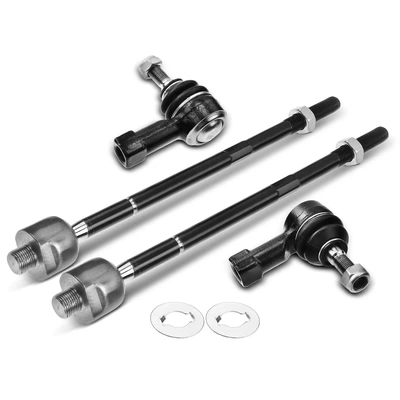 4 Pcs Inner & Outer Tie Rod Ends
