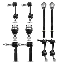 2005-2006 Lincoln Navigator A Set of 10 Ball Joint Sway Bar Link and Tie Rod End Kit Front & Rear A-Premium APCA2058