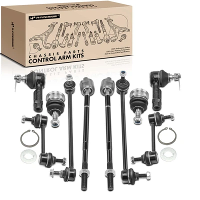 10 Pcs Sway Bar & Tie Rod & Ball Joint