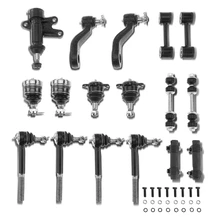 17 Pcs Idler Arm Pitman Arm & Sway Bar Link & Tie Rod End Ball Joint