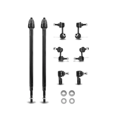 8 Pcs Front Stabilizer Bar Link & Tie Rod End