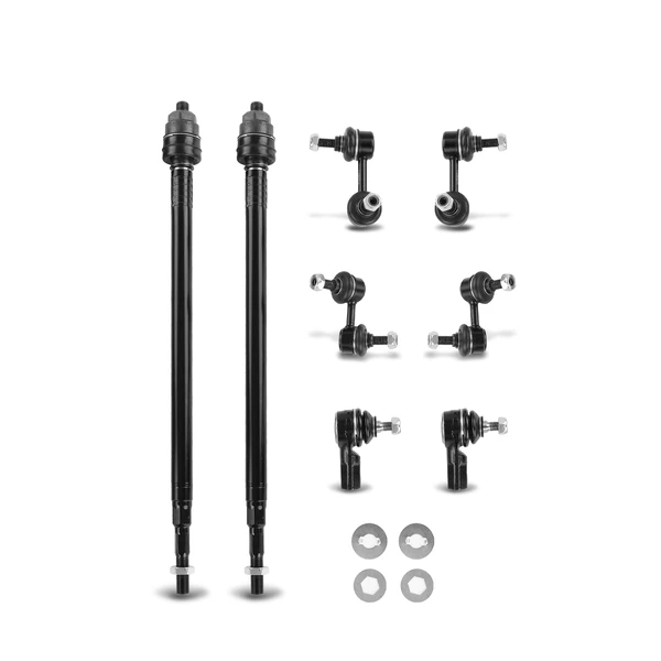 A Set of 8 Sway Bar Link and Tie Rod End Kit Front Side A-Premium APCA2109