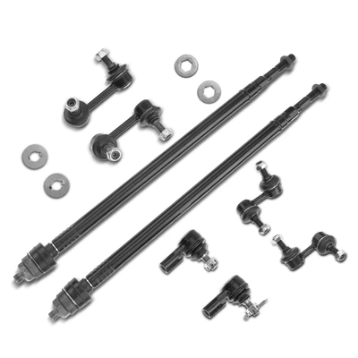 8 Pcs Front Control Arm Ball Joint Stabilizer Bar Link
