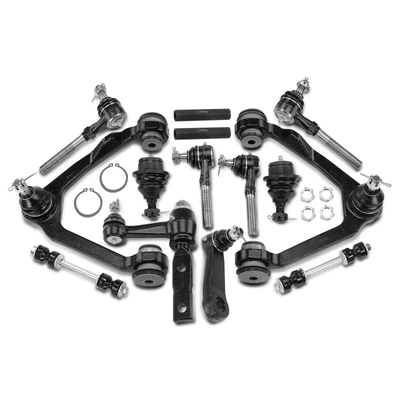 14 Pcs Control Arm with Ball Joint Sway Bar Link Tie Rod End