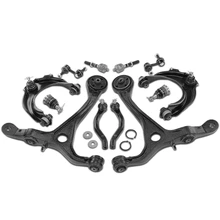 2003-2007 Honda Accord A Set of 12 Control Arm Ball Joint Sway Bar Link Tie Rod End Kit Front Side A-Premium APCA3828