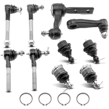 1998-2002 Lincoln Navigator A Set of 10 Ball Joint Idler Arm Pitman Arm Tie Rod End Kit Front, Inner & Outer A-Premium APCA2274