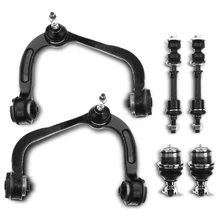 6 Pcs Front Control Arm with Ball Joint Stabilizer Bar Link