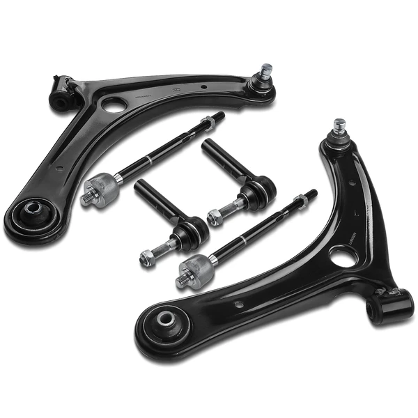 A Set of 6 Control Arm and Tie Rod End Kit Front Lower A-Premium APCA2326