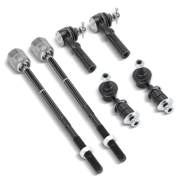 1993-2002 Mercury Villager A Set of 6 Sway Bar Link and Tie Rod End Kit Front Side A-Premium APCA2320