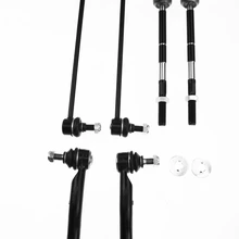6 Pcs Front Stabilizer Bar Link & Tie Rod End