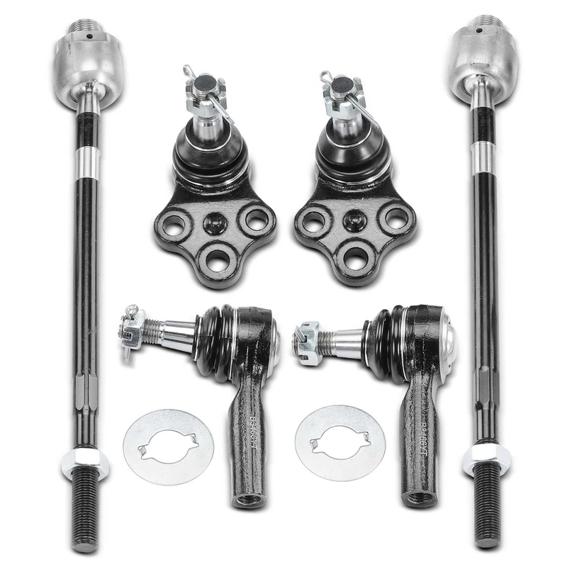 A Set of 6 Ball Joint and Tie Rod End Kit Front Side A-Premium APCA2371