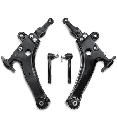 4 Pcs Front Control Arm & Tie Rod End