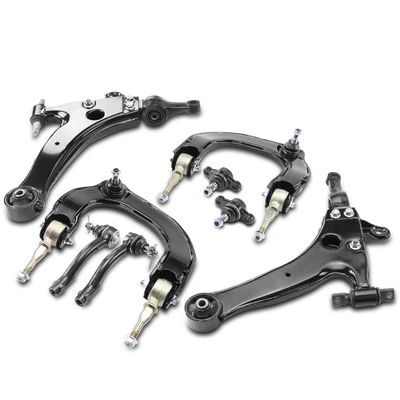 8 Pcs Control Arm with Ball Joint & Tie Rod End