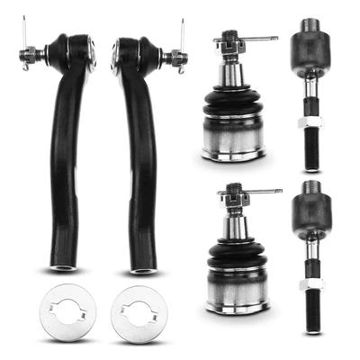 6 Pcs Front Tie Rod End with Ball Joint