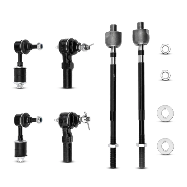 1995-1999 Nissan Maxima A Set of 6 Sway Bar Link and Tie Rod End Kit Front Side A-Premium APCA2424