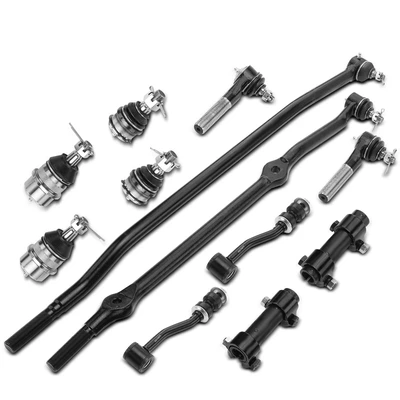 12 Pcs Stabilizer Bar Link & Tie Rod End
