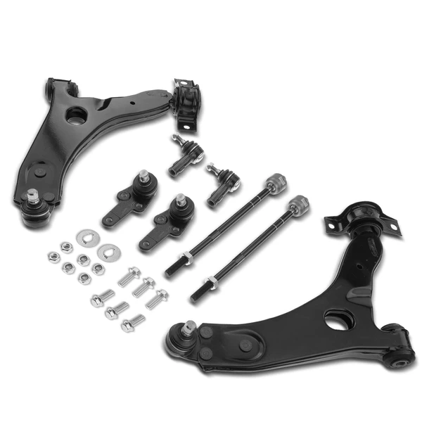 A Set of 8 Control Arm Ball Joint and Tie Rod End Kit Front Side A-Premium APCA2466