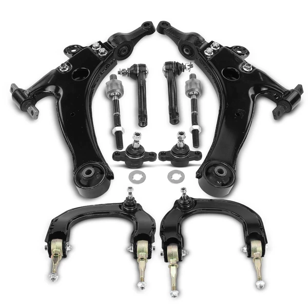 A Set of 10 Control Arm Ball Joint and Tie Rod End Kit Front Side A-Premium APCA2470