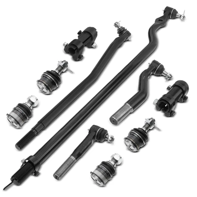 10 Pcs Front Tie Rod End & Ball Joint