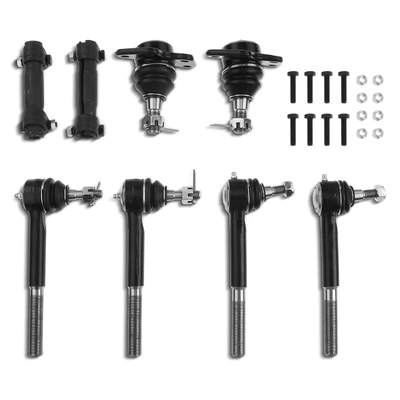 8 Pcs Front Tie Rod End & Ball Joint