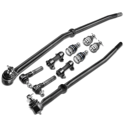 10 Pcs Inner & Outer Tie Rod End & Ball Joint