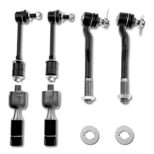 6 Pcs Front Stabilizer Bar End Link Inner & Outer Tie Rod End