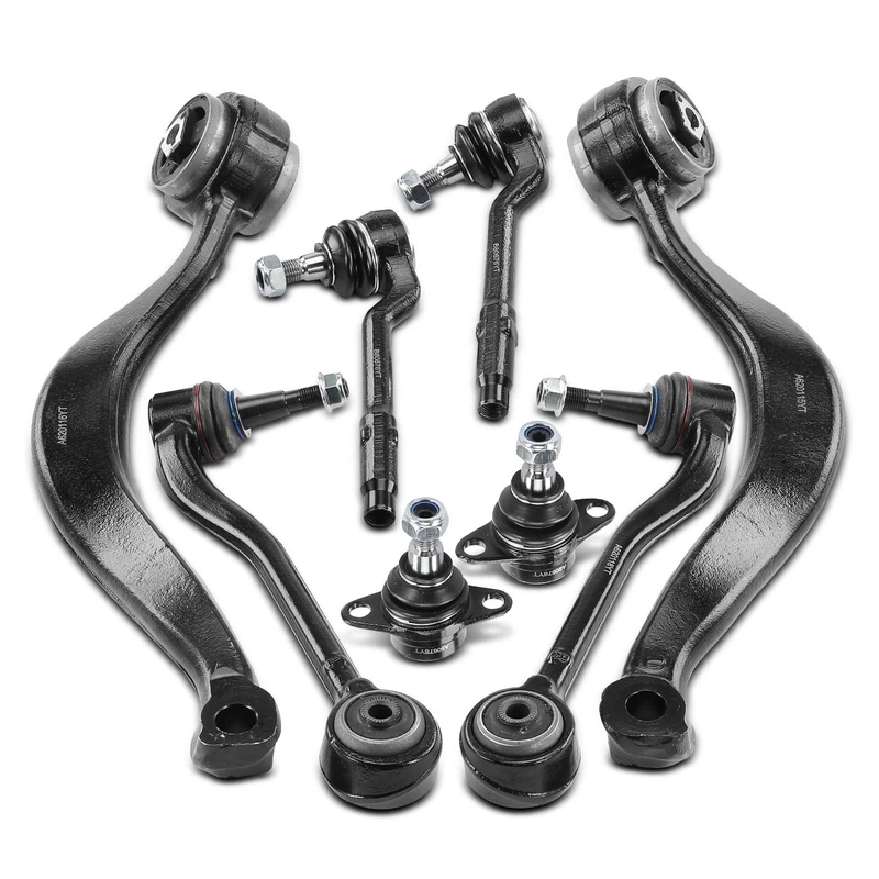 8 Pcs Control Arm with Ball Joint & Sway Bars Link for 2002 BMW X5