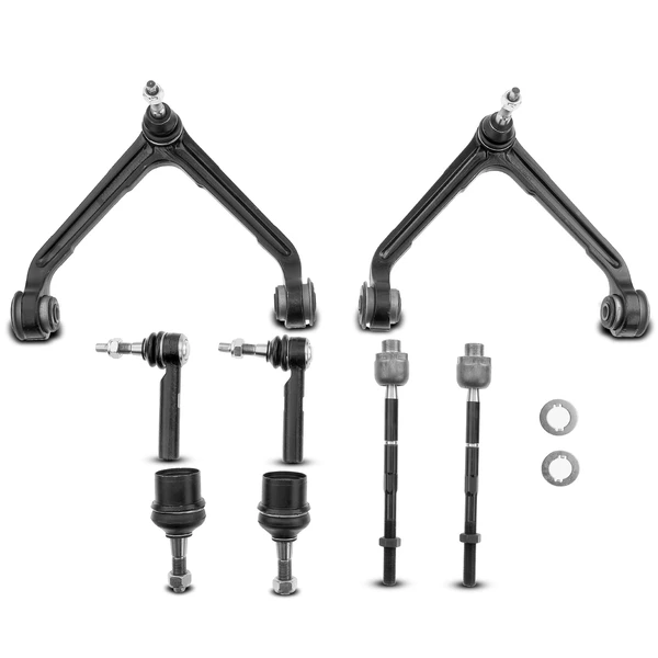 A Set of 8 Control Arm Ball Joint and Tie Rod End Kit Front Side A-Premium APCA2555