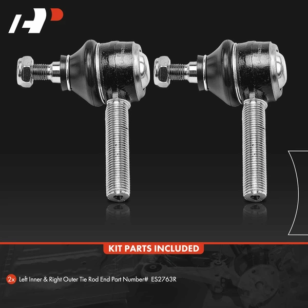 2 Pcs Tie Rod End for BMW M5 M6 525i 635CSi 735iL 850Ci