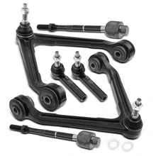 6 Pcs Front Control Arm with Ball Joint Tie Rod End